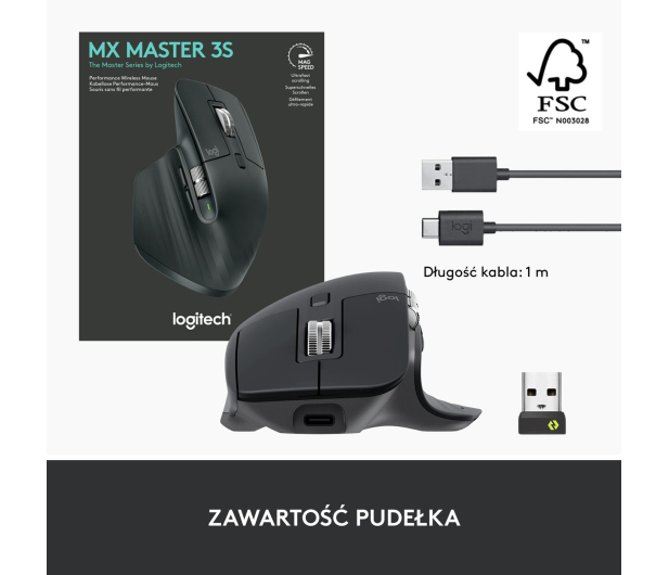 LOGITECH MX Master 3s UNIVERSAL - Graphite - 1044976 - zdjęcie 16